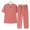 Elderly Women's Casual Summer Two-Piece Set