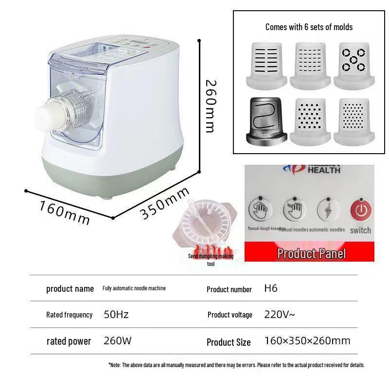 German Favorite: Automatic Multifunctional Noodle & Dumpling Dough Press and Mixer