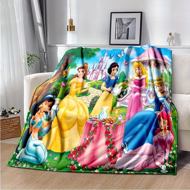 1pc Princess Printing Blanket - Soft, All-Season Throw for Living Room, Bedroom,Personalized Gift with Adorable Cartoon Design