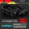 Dual USB Multi-Function Car Charger Adapter with 3 Cigarette Lighter Ports for Fast Mobile Phone Charging