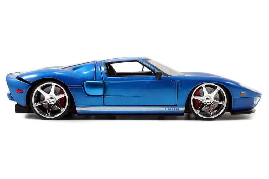 Jada Toys Fast Furious Series Ford GT Blue Metallic Finished Product JADA97177 & 1/24 F&F