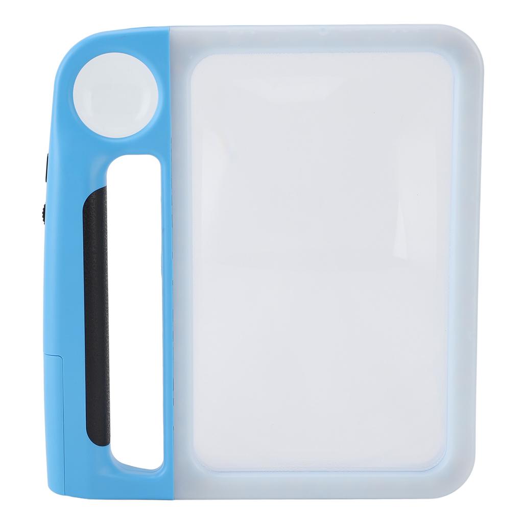 Handheld Magnifying Glass with Light 5X 10X Rectangle Reading Illuminated Magnifier Three Gears Adjustable with Ergonomic Handle
