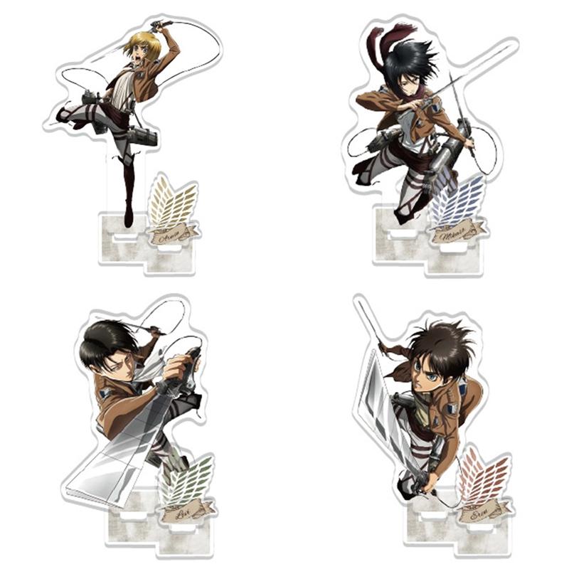 Atak na tytana akrylowy stojak zabawki modele Cosplay Anime figurka dekoracja stojaka figurka kolekcjonerska