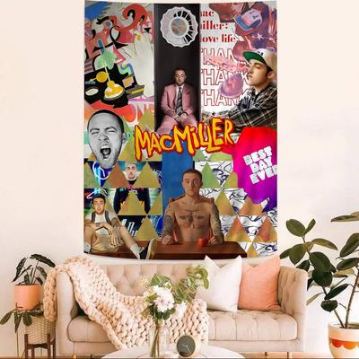 Singer MMac Circles Miller Colorful Tapestry Wall Hanging Hippie Flower Wall Carpets Dorm Decor Japanese Tapestry