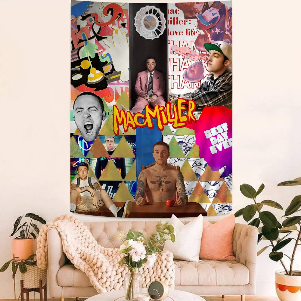 Singer MMac Circles Miller Colorful Tapestry Wall Hanging Hippie Flower Wall Carpets Dorm Decor Japanese Tapestry