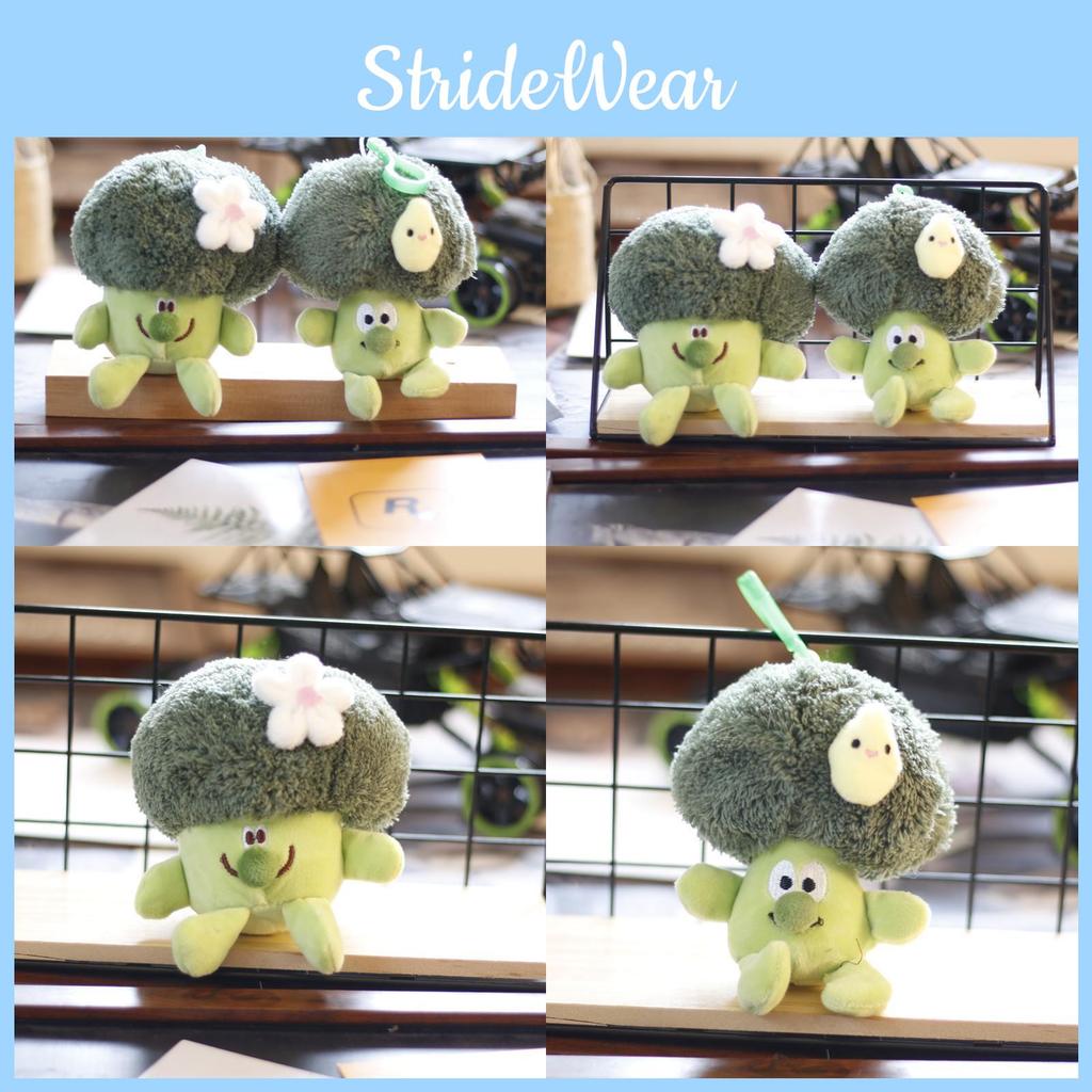 Adorable Plush Broccoli Keychain Cute And Soft Vegetable Toy Bag Charm