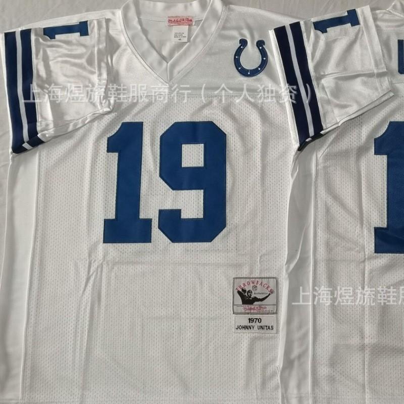 Indianapolis Colts Retro Football Jersey Cotton Fan Apparel NFL Supporters Mens Sports Team Gear