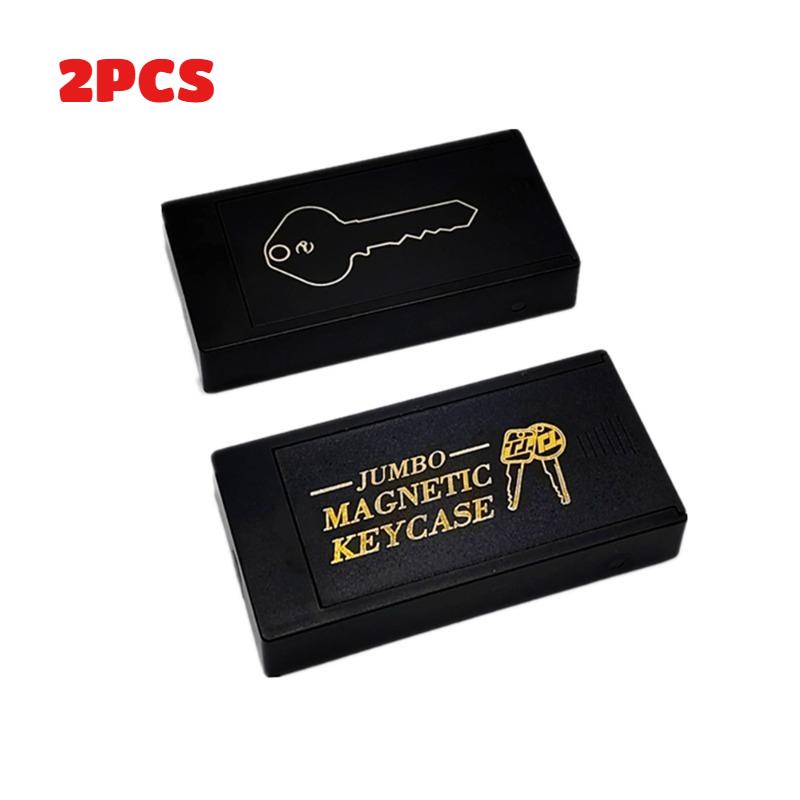 Magnetic Key Holder Under Car - Durable Plastic Spare Key Hider with Strong Magnet for Car/Home/Office - Never Locked Out