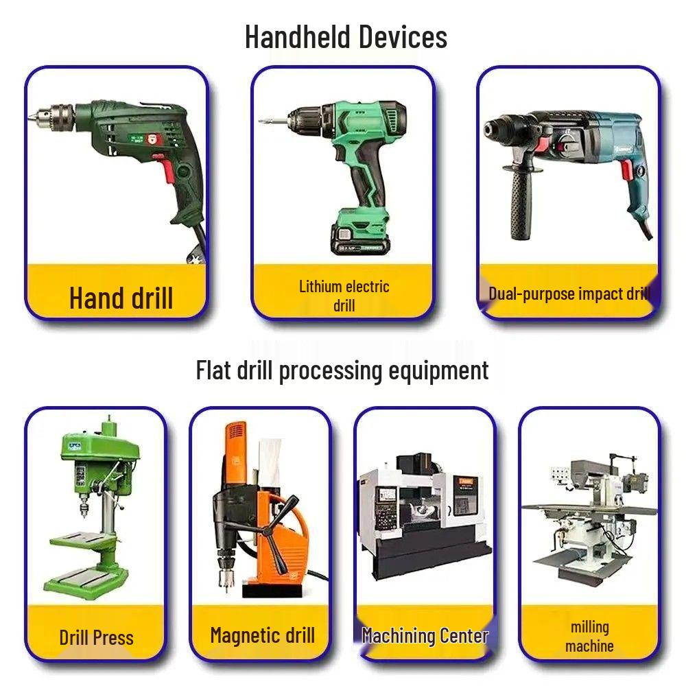 High-Speed Steel Twist Drill Bit Set for Electric Drills – Ideal for Metal, Alloy, and Stainless Steel Punching