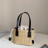 Summer Korean Woven Handbag With Pu Material For Casual Vacation Women