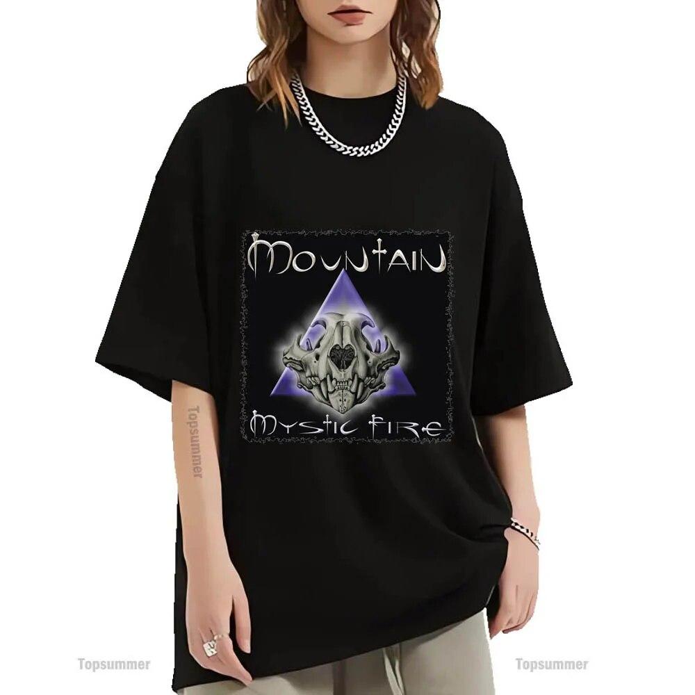 

Футболка Mystic Fire Album, футболка Mountain Tour, уличная одежда, крутая хлопковая футболка, футболки больших размеров для пар