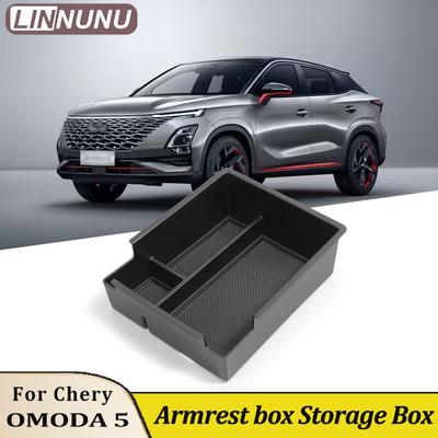 LINNUNU Car Central Console Armrest Box Storage Container Organizer For Chery Omoda 5 E5 Pro Car Interior Accessories 2025 2024