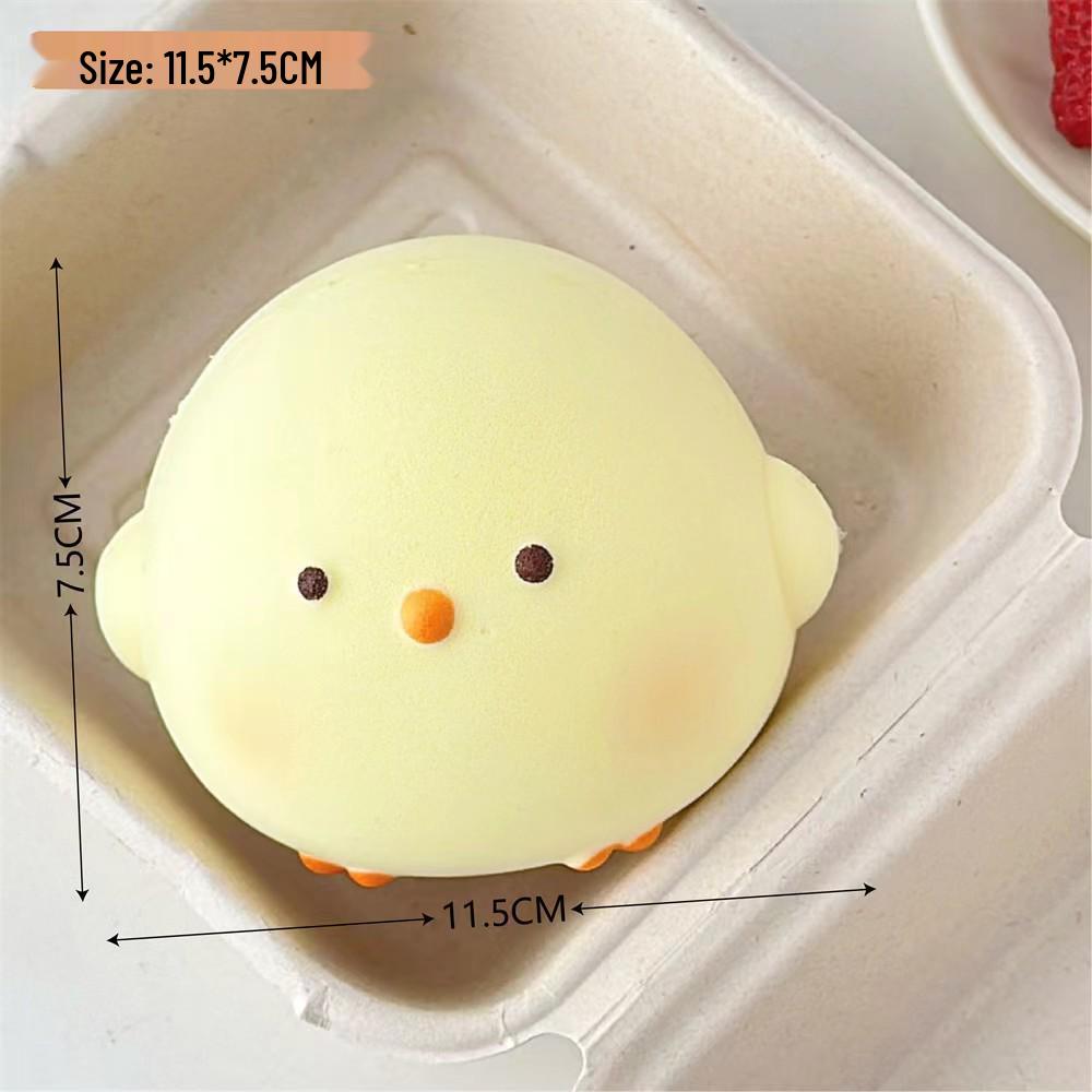 Soft Rebound Fruit Squeeze Toy - Cute Cartoon Stress Reliever & Ornament