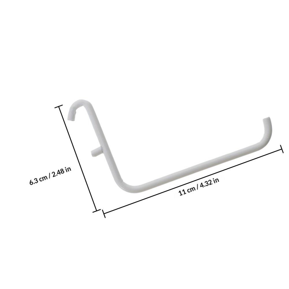 3Pcs Heavy Duty Iron Pegboard Hooks with Powder-Coated Finish for Garage Workshop Shed Organization Utility Hanging Tools Peg