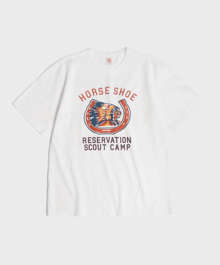 Beulonseun Retro Horseshoe Graphic Tee White