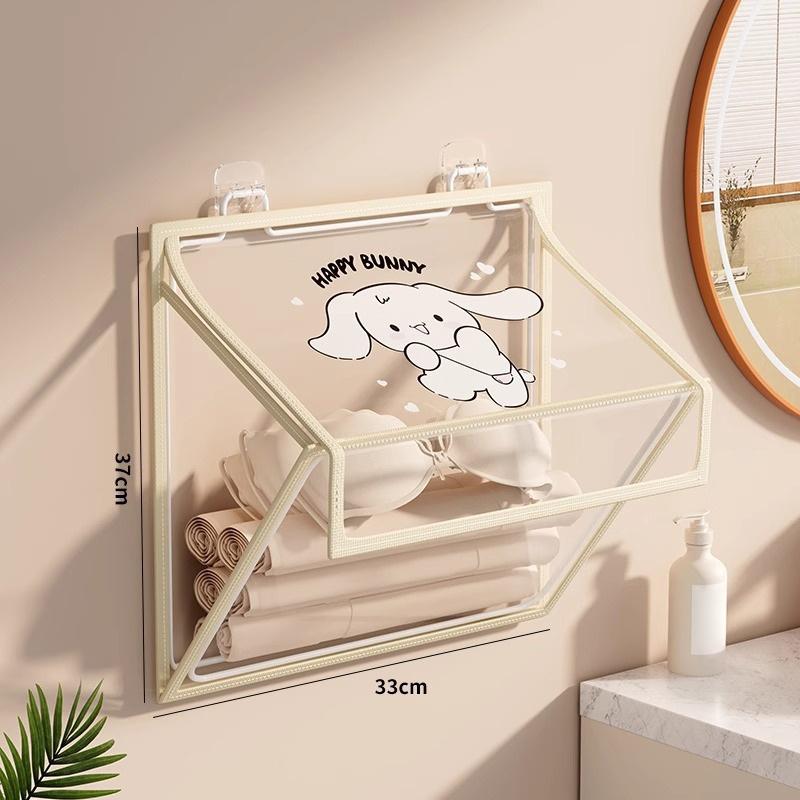 Waterproof Bath Bag, Bathroom And Toilet Storage Bag For Clean Clothes, Multi-Functional Wall-Mounted Shelf Behind The Door