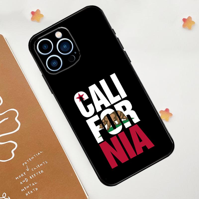 California Flag Phone Case For iPhone 17 Pro Max 14 11 15 16 Pro Max 13 12 mini 16 Plus 16e 17 Air Funda