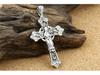 S925 Sterling Silver Retro Thai Pattern Cross Pendant