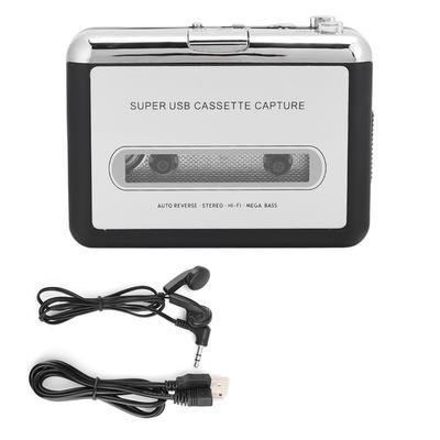 Portable Stereo Cassette Player Tape To MP3 Audio Converter Adapter with USB Cable