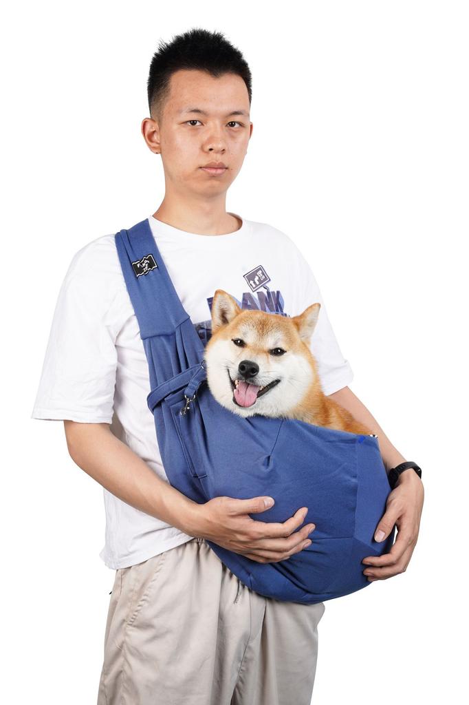 Foldable Breathable Crossbody Pet Carrier Large Capacity Portable Dog Cat Bag for Travel