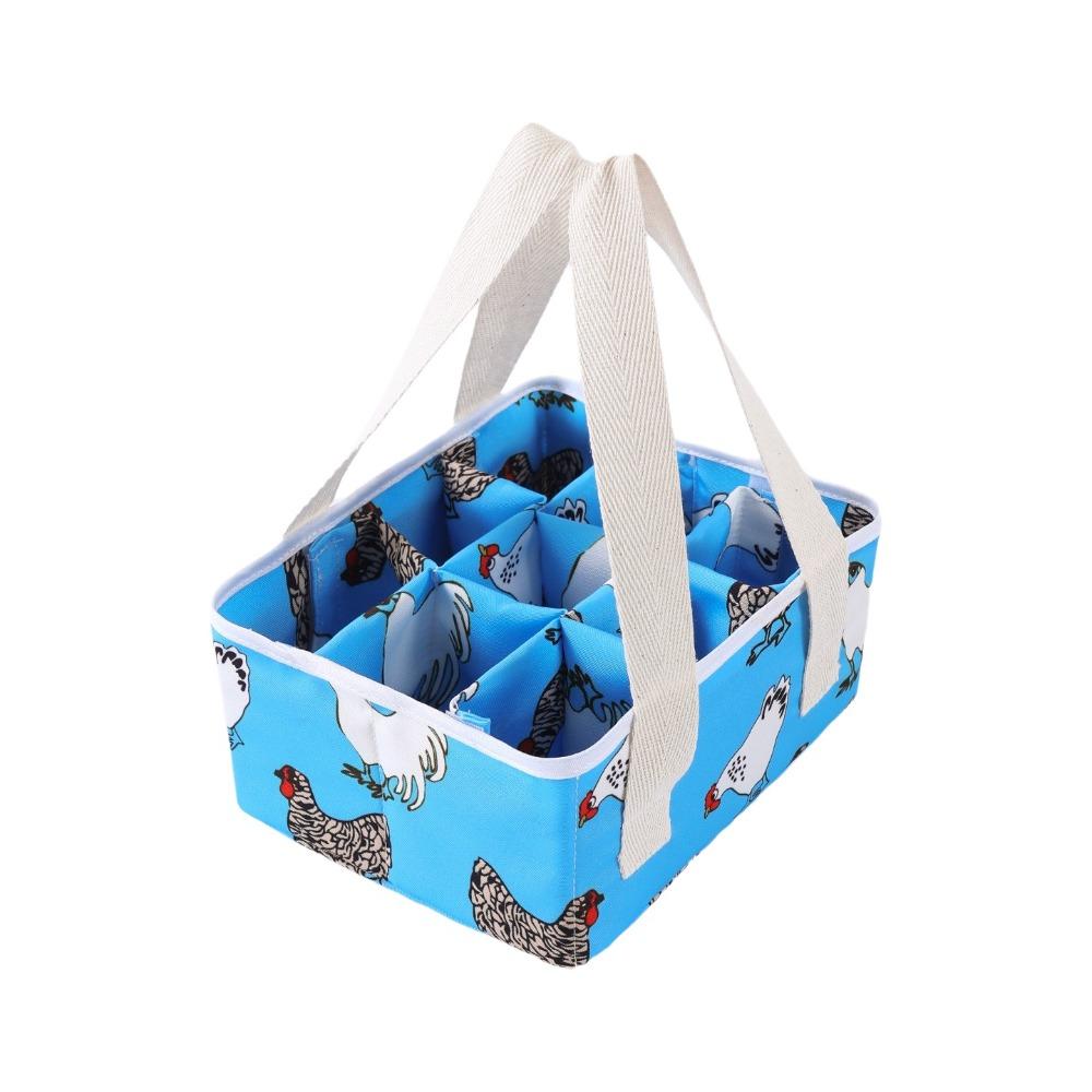 Padded Dividers Egg Collecting Basket Foldable Egg Bags Cute Egg Gathering Basket Farm Chores