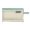 Pu Mesh Self-Closing Bag Internal Three Layer Lipstick Makeup Storage Bag Woman Key Jewelry Digital Organizer Portable Pouch