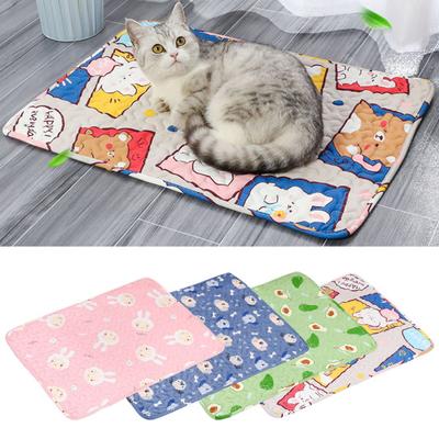 Pet Mat Cartoon Animal Printing Dog Sleeping Pad Summer Moisture-absorbing Non-Slip Cat