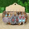 Women's Boho Colorful Earrings Combination Set Tassel/Shell/Turquoise Design Geometric Shape Big Water-drop Party Decors Gifts