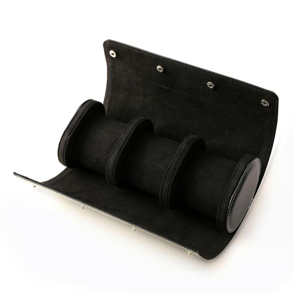 Green Submariner Leather Watch Box: Dustproof, Portable Protection for 1-3 Watches