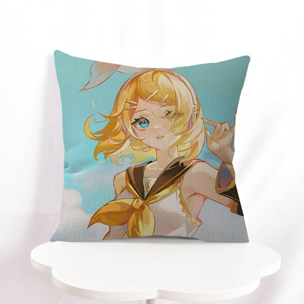 K-kagamine Rin Cartoon Pillowcase Toon Gift Cushion Cover Bedroom Home Sofa Chair Seat Decor Pillow Case