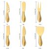 Knife Cheese Set Gold Cheese Slicer Cutter Stainless Steel Cheese Grater Butter Knife Spatula Fork Cheese Tools With Gift Box