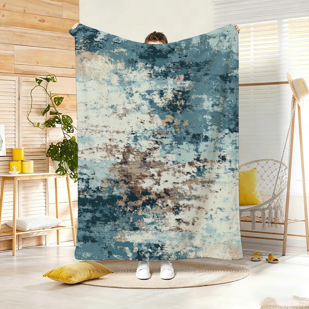 Vintage Abstract Modern Throw Soft Warm Throw Blanket For Bedroom Living Room Bed Travel Camping Picnic Gift