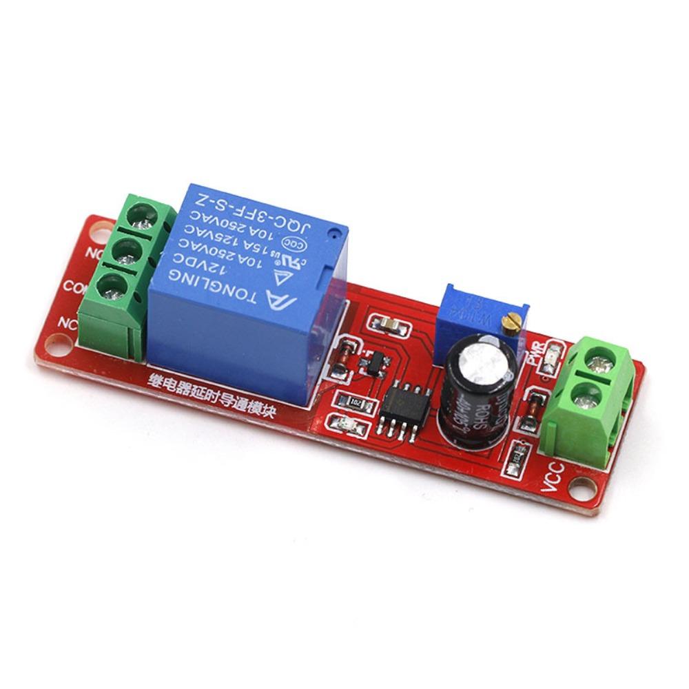 

NE555 Adjustable Disconnect Module Delay 0~10S Delayed Power-on Switch Timer Switch Automotive