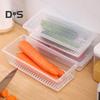 Large Capacity Food Storage Box Rectangular Portable Drainage Divider Fresh Keeping Fridge Box Household Supplies
