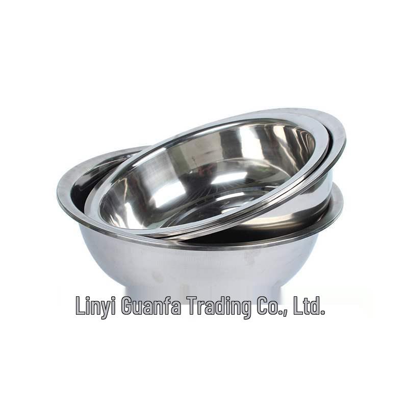 Magnetic Stainless Steel Soup & Noodle Bowl, Kitchen & Canteen Use, Vegetable Washing & Egg Beating Basin