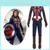 Marvel Captain Carter Peggy Cosplay Costume Uniform Halloween Outfit For Adult- Authentic Movie Experience
