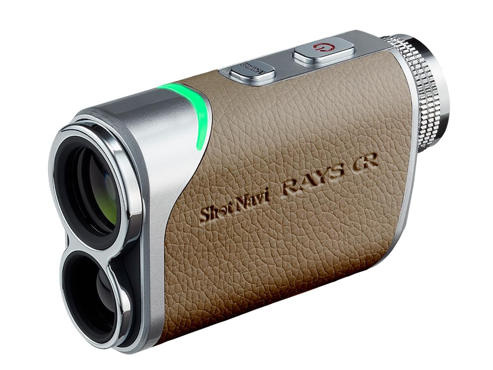 Shot Navi Golf LaserSniper RAYS GR OLED Fast 6x Elevation Rechargeable Rangefinder, (Greige), Green/Red, Dual-Color Display, 1600-yen Measurement,