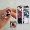 12-Grid Retro Nail Art Rhinestones & Polka Dot Glitter Sequins - DIY Small Round Ornaments.