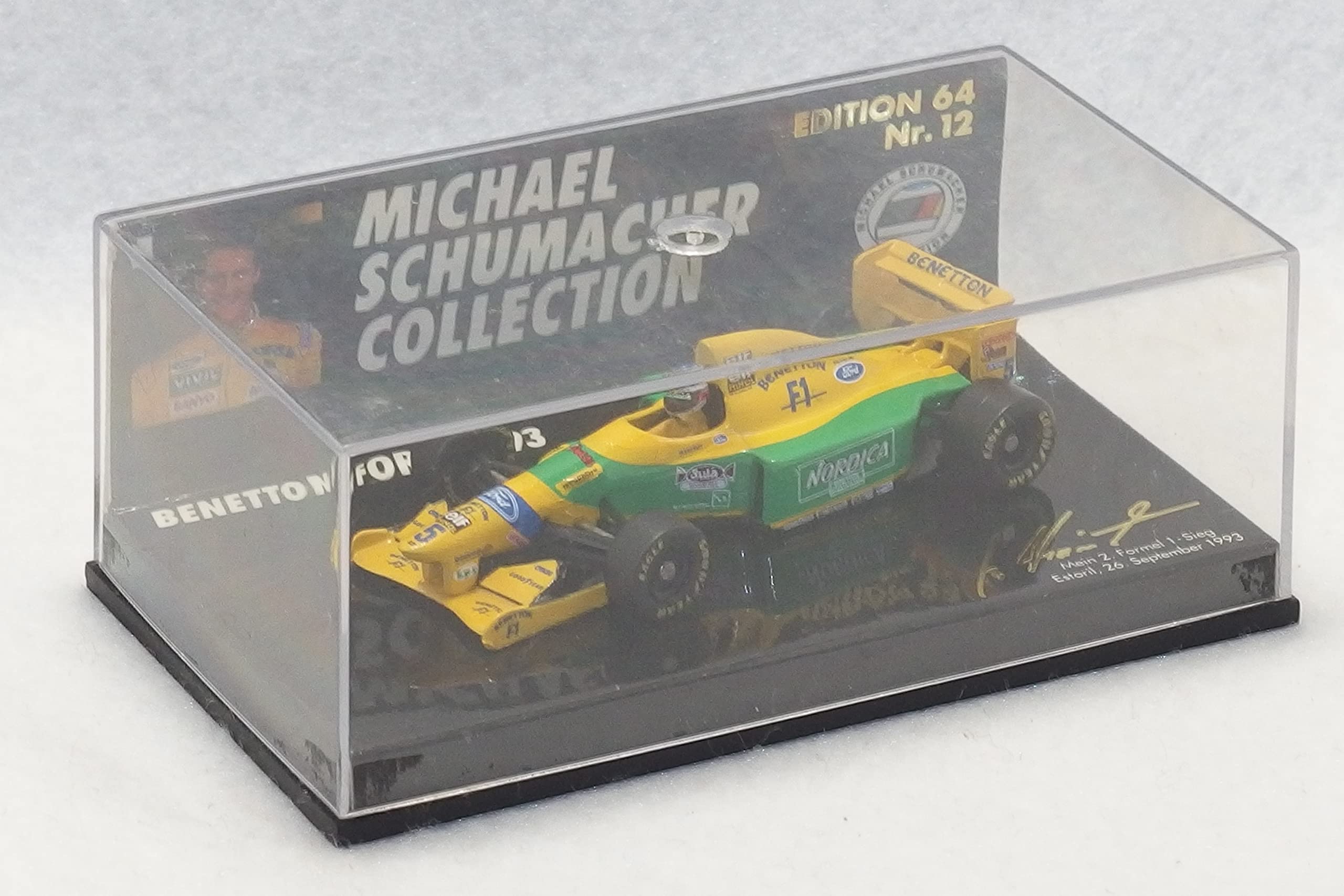 

MINICHAMPS Коллекционное издание Михаэля Шумахера 64 Benetton Ford B193 Михаэль Шумахер MSC641112 PMA 4012138005822 1/64 №12 #5