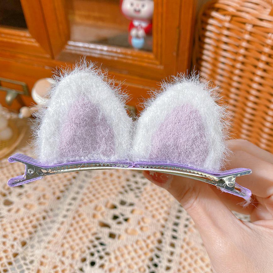 Christmas Cute Bunny & Panda Ear Hair Clips for Girls - Adorable Duckbill Bang Clips