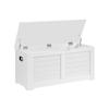Baulone, Panchetta contenitore, Cassapanca con 2 cerniere di sicurezza, Panchetta portascarpe, Stile moderno, 40 x 100 x 46 cm, per Ingresso, Camera da letto