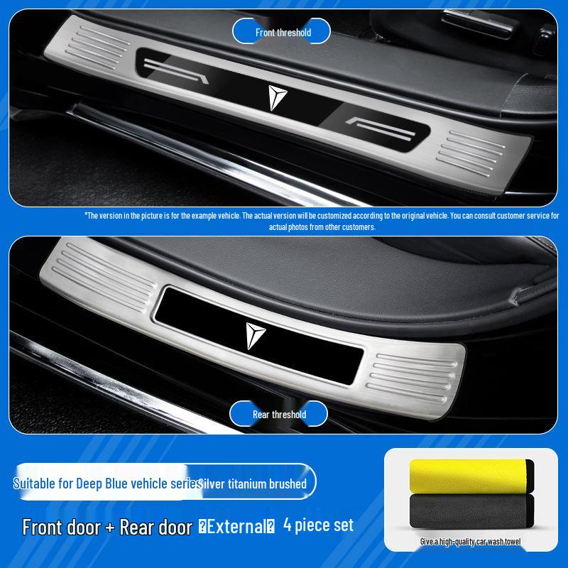 Stainless Steel Sill Scuff Plates & Welcome Pedal for Changan Deep Blue S05/S07/S09/SL03/L07/G318