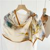 Double-side 100% Real Silk Scarf for Women Spring and Summer Mulberry Silk Ribbon Scarf All-match Small Long Neckerchief Shawl