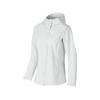 Comfort Sports Series Solid Color Hooded Zip Long Sleeve Jacket Women Jackets Bright-White P324W005-0019
