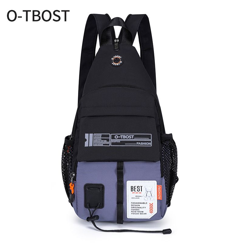 

Men s Mini Single Shoulder Small Backpack Fashion Casual Outdoor Travel Chest Bag Portable Messenger Bag Parent-Child Bag Haze Blue