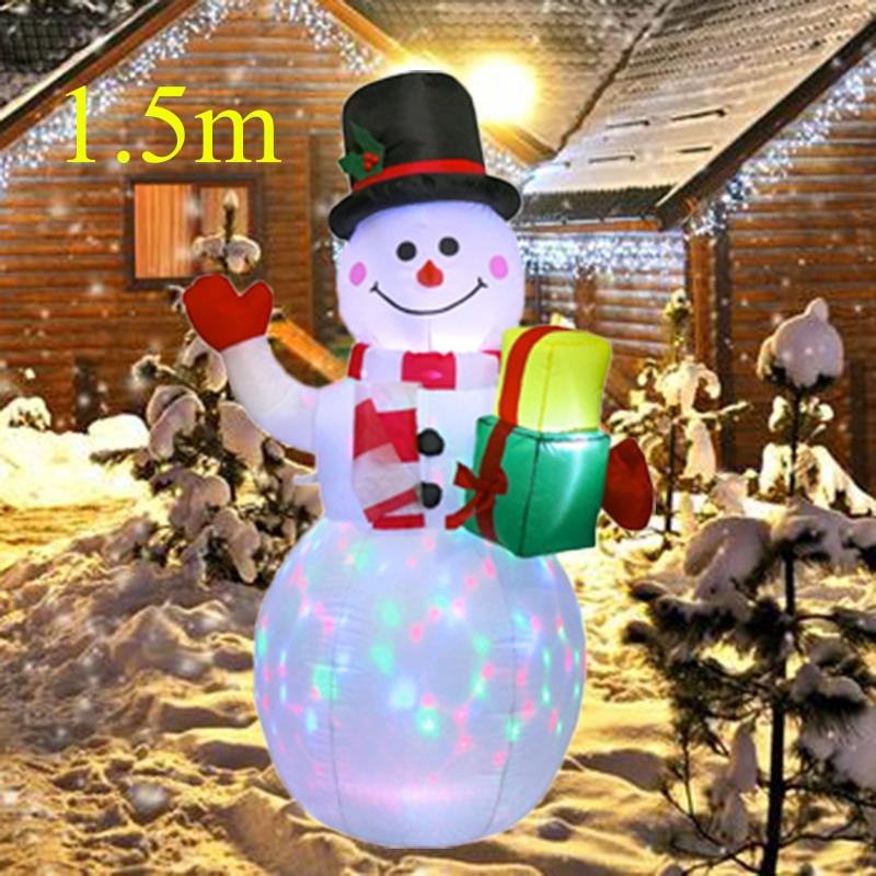 Christmas Inflatable Style Decoration Built-in LED Lights Inflatable Model Outdoor Ornament Xmas Party New Year Garden Decor