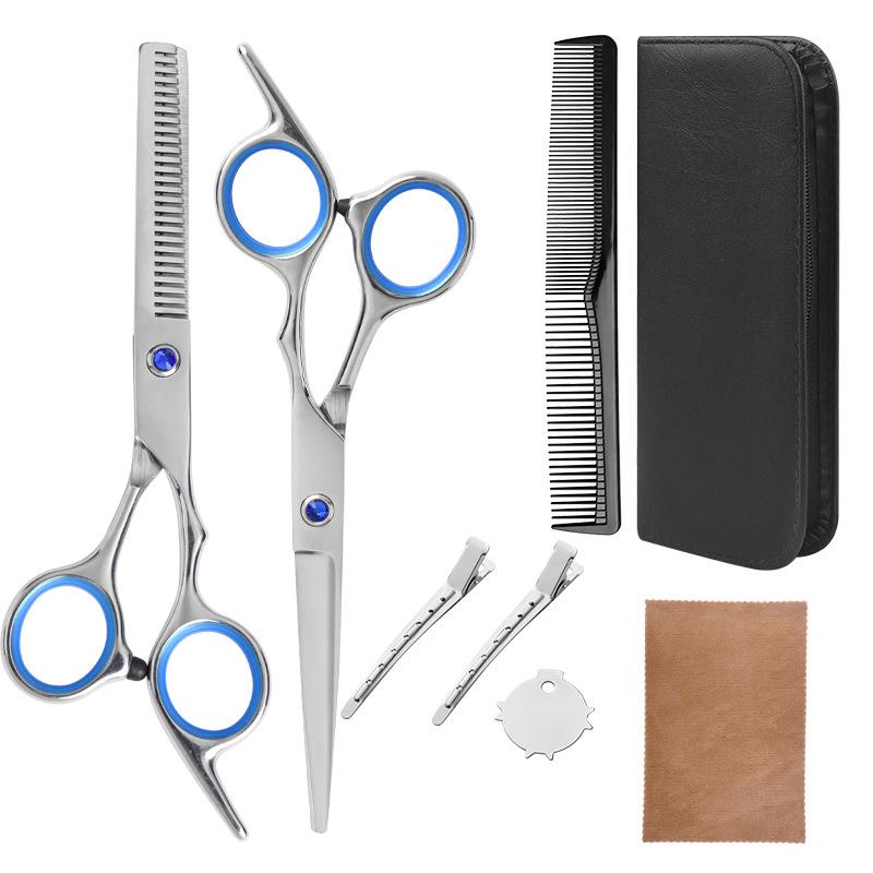 

Blue Diamond Бытовая стрижка Парикмахерские ножницы Набор инструментов Зубные ножницы Тонкие ножницы для стрижки волос Стрижка SET