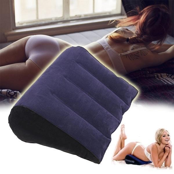 Soft Inflatable Portable Multifunction Magic Triangle Pillow Love Position Cushion Enjoy Relaxing for Couple Multiple Poses