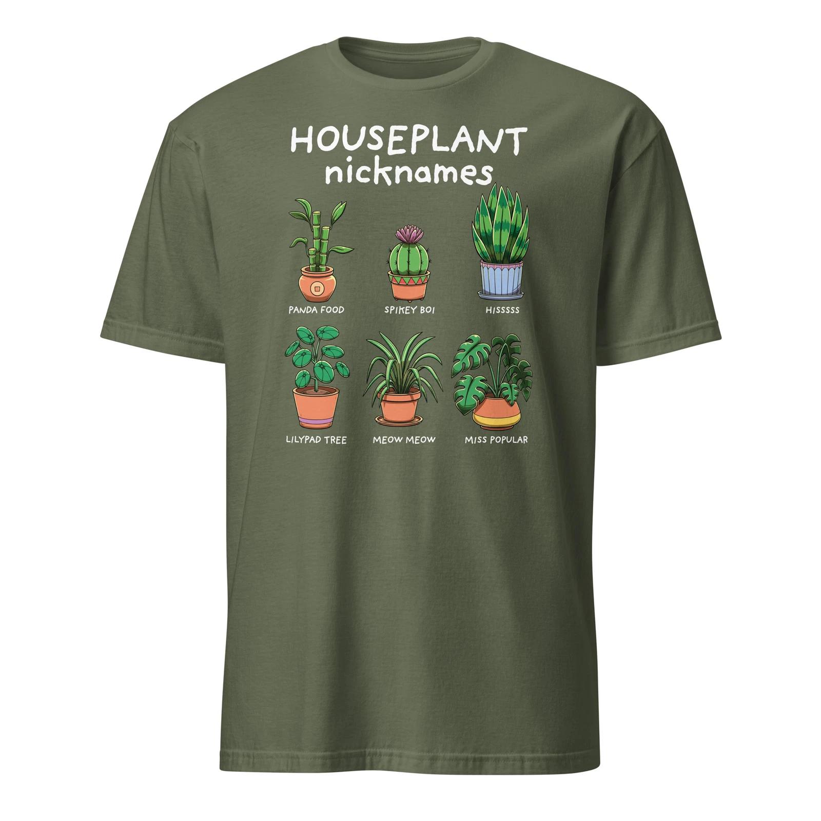 Houseplant Shirt Nature Botanical Gardening Houseplants T-Shirt Size S-3XL Gift 2XL