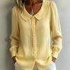 JPNTKY Women's  Long Sleeve Peter Pan Collar Fashion Casual Blouses & Shirts